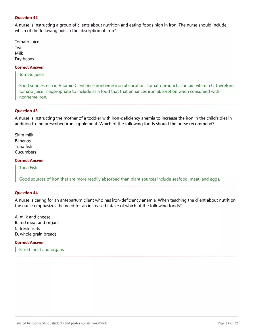 NR 228 Exam 2 - Practice Test Answer Key Solutions - Page 6