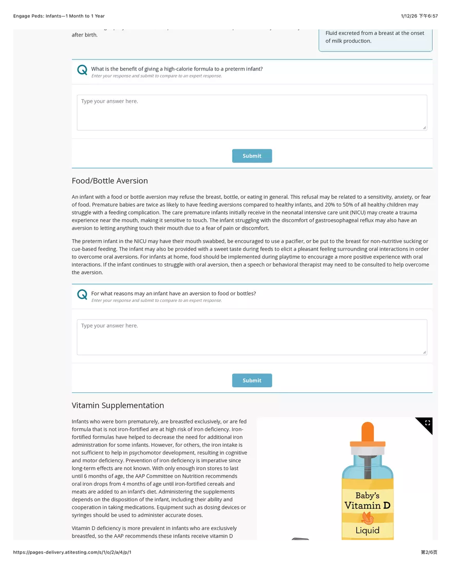 Engage Peds: Infants - 1 Month to 1 Year - Page 20