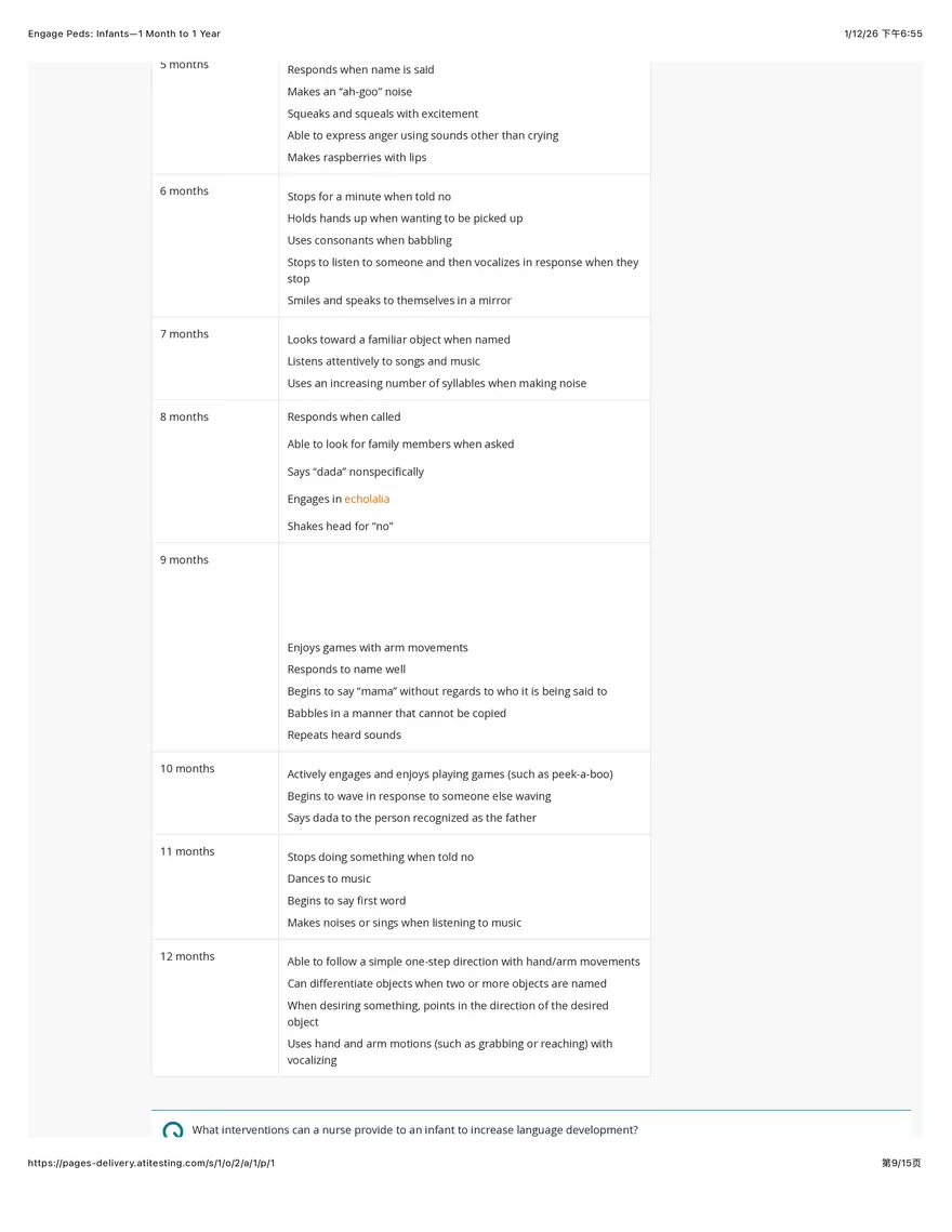 Engage Peds: Infants - 1 Month to 1 Year - Page 47