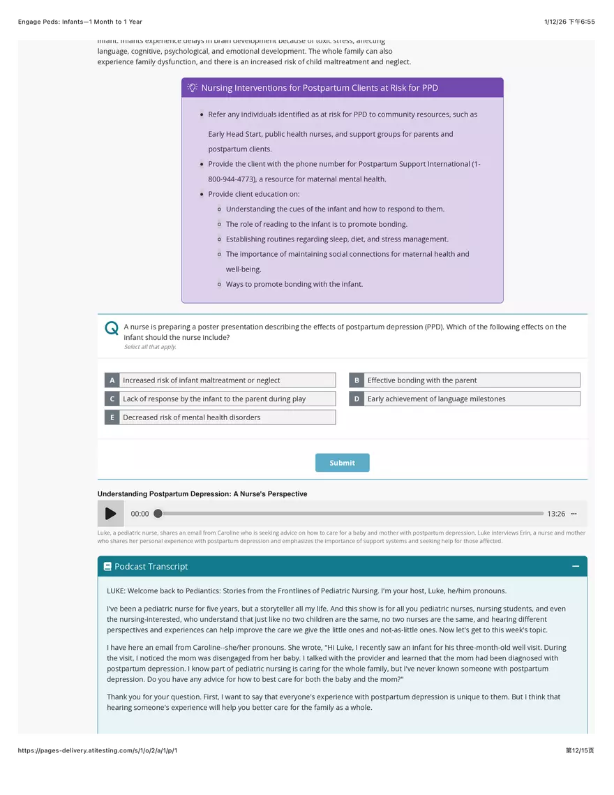 Engage Peds: Infants - 1 Month to 1 Year - Page 5