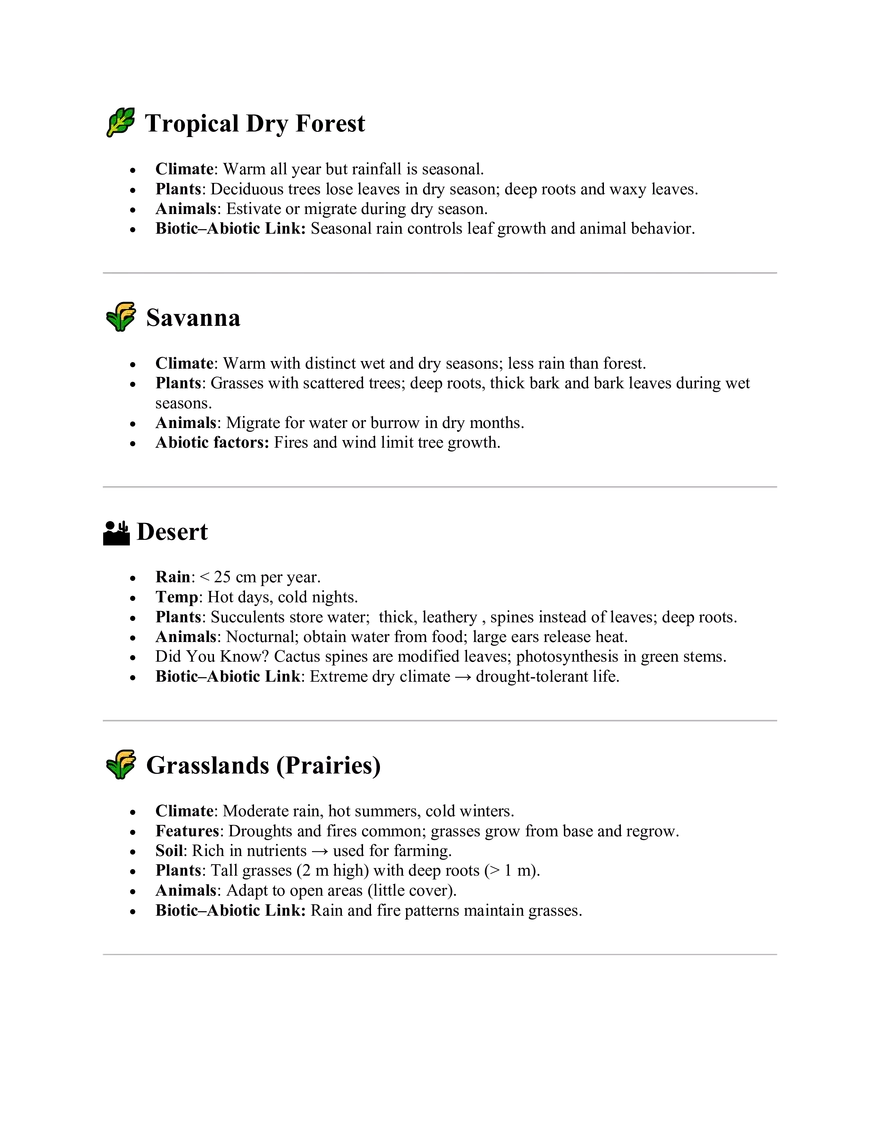 Lesson 6.2 - Biomes - Page 2