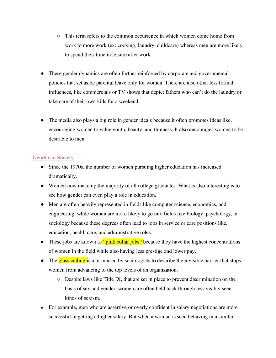 Sociology Unit 2 Race, Gender, & Social Stratification - Page 4