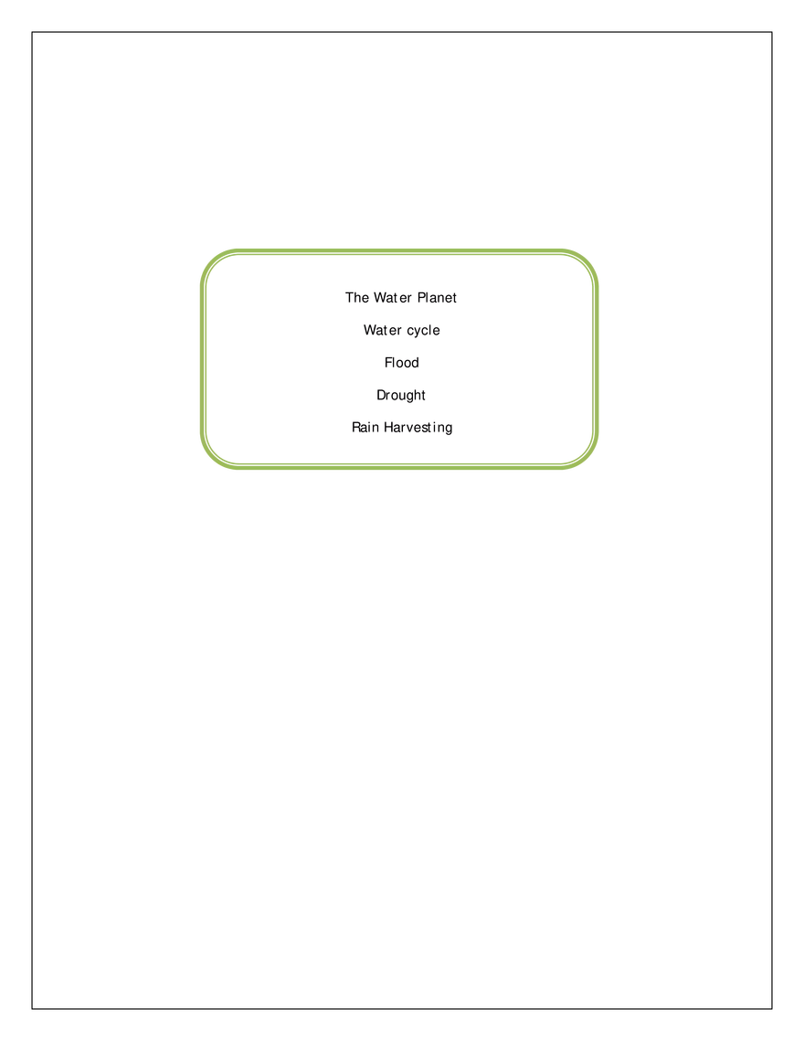 The Water Planet - Page 1