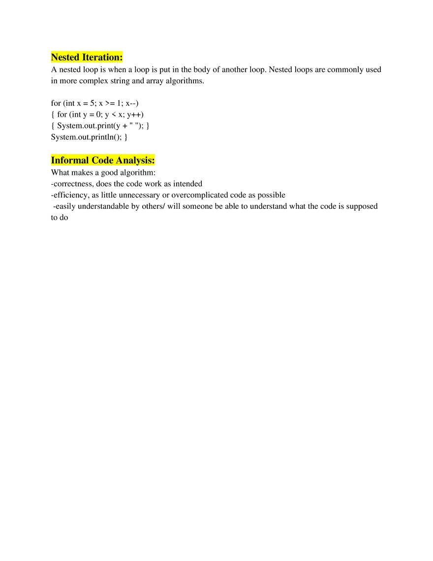 AP Computer Science A   Unit 4 Iteration - Page 2