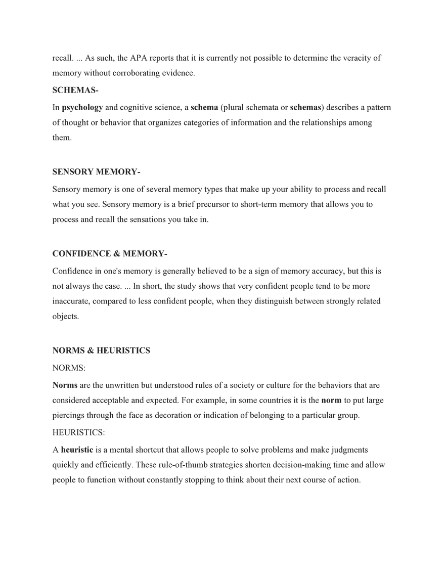 Psychology  7. Memory - Page 3