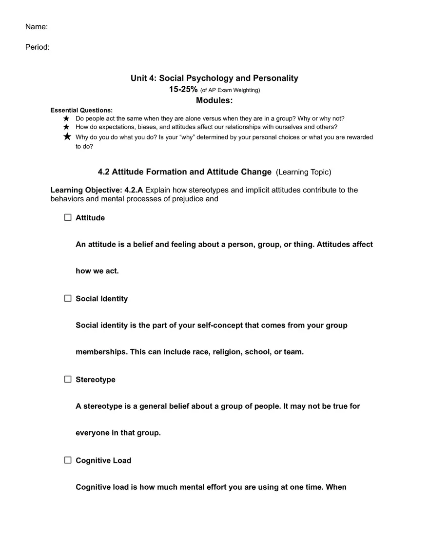 4.2 Attitude Formation and Attitude Change​ ​(Learning ​​Topic) - Page 1