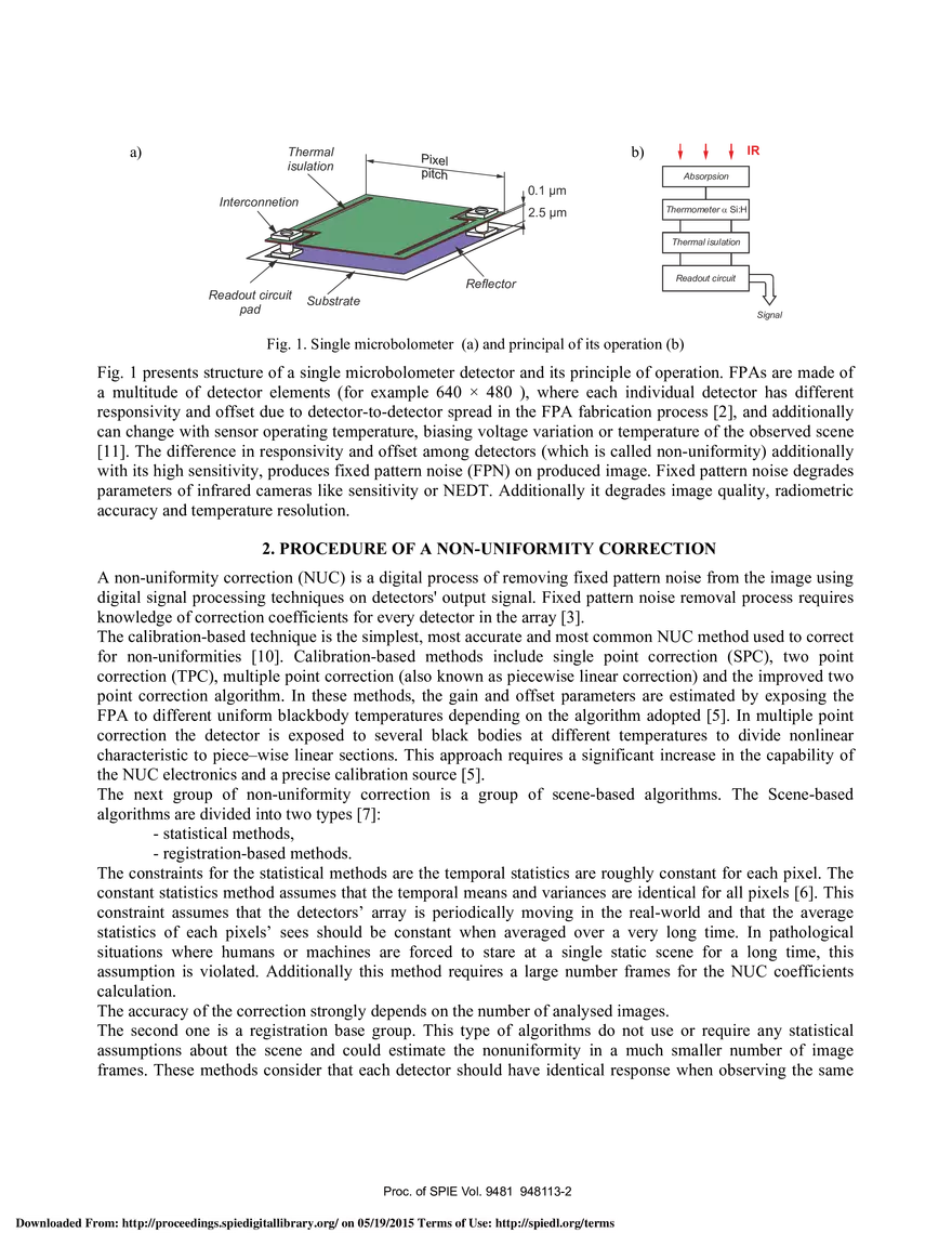 Non-Uniformity Correction With Temperature Influence Compensation - Page 2