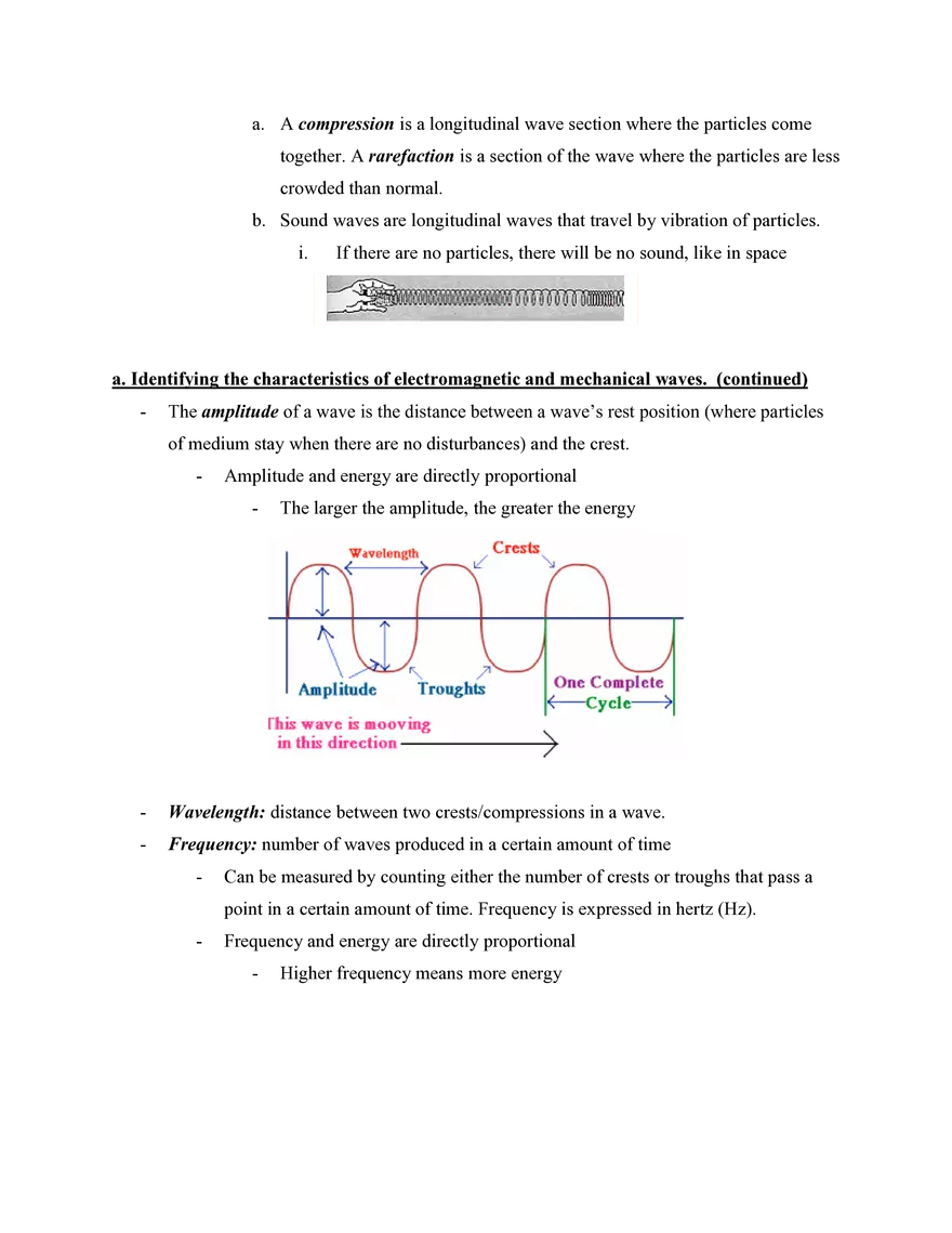 Physical Science Study Guide Notes - Page 5