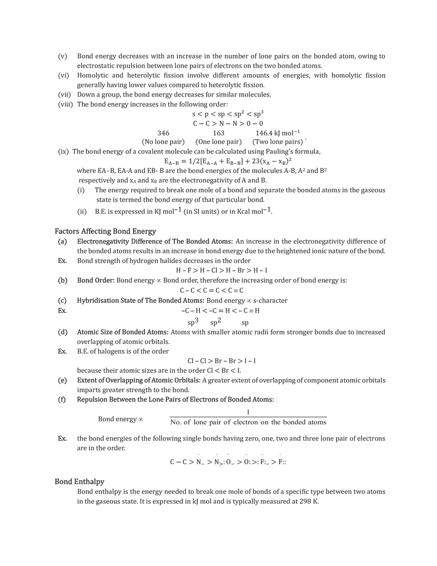Bond Parameters Notes - Page 5
