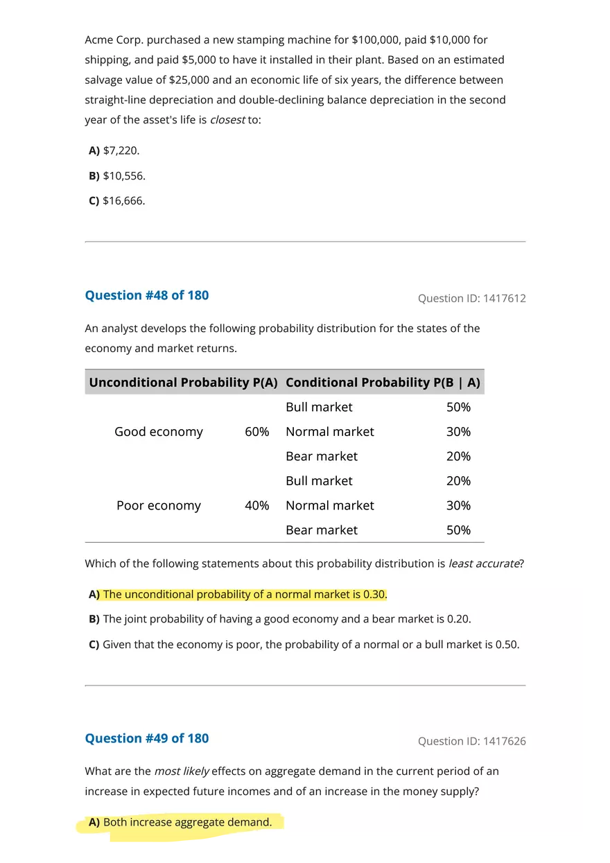 CFA Level 1 Economics Questions - Page 10