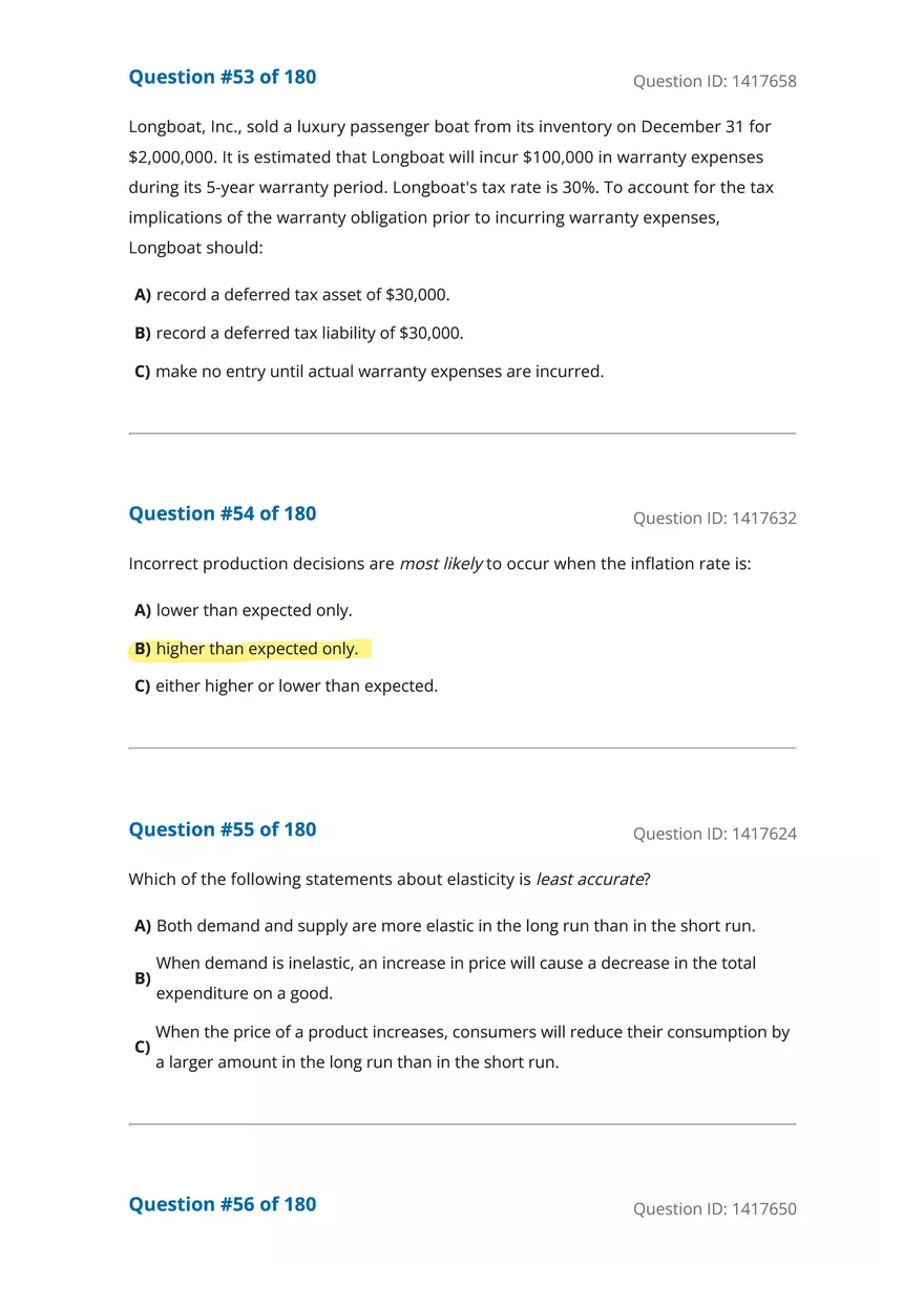 CFA Level 1 Economics Questions - Page 12