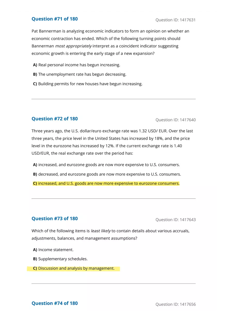 CFA Level 1 Economics Questions - Page 19
