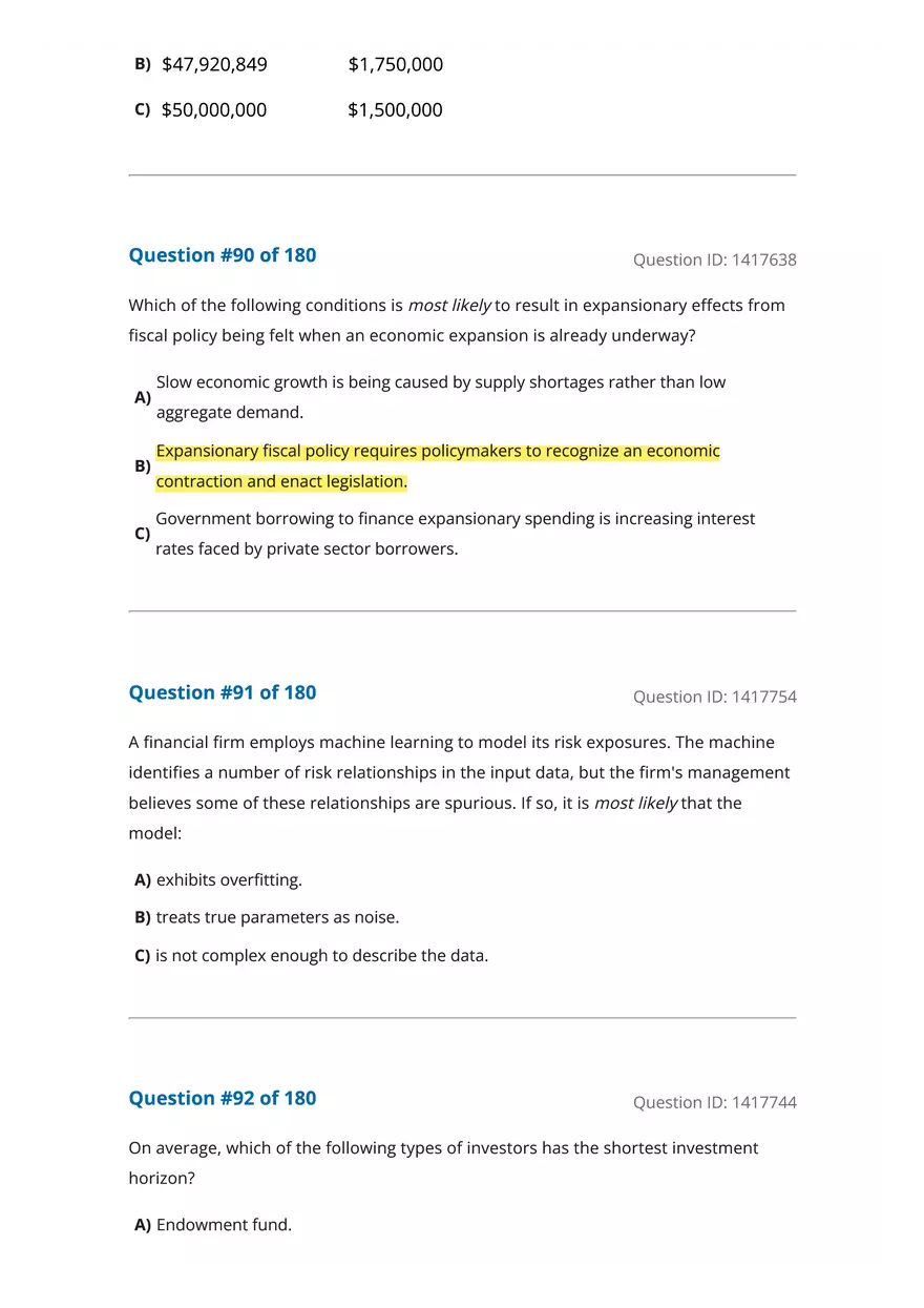 CFA Level 1 Economics Questions - Page 26