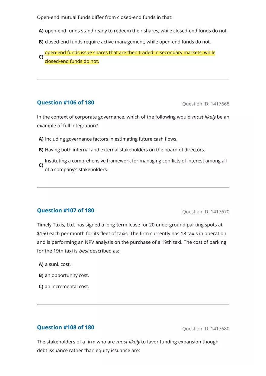CFA Level 1 Economics Questions - Page 31