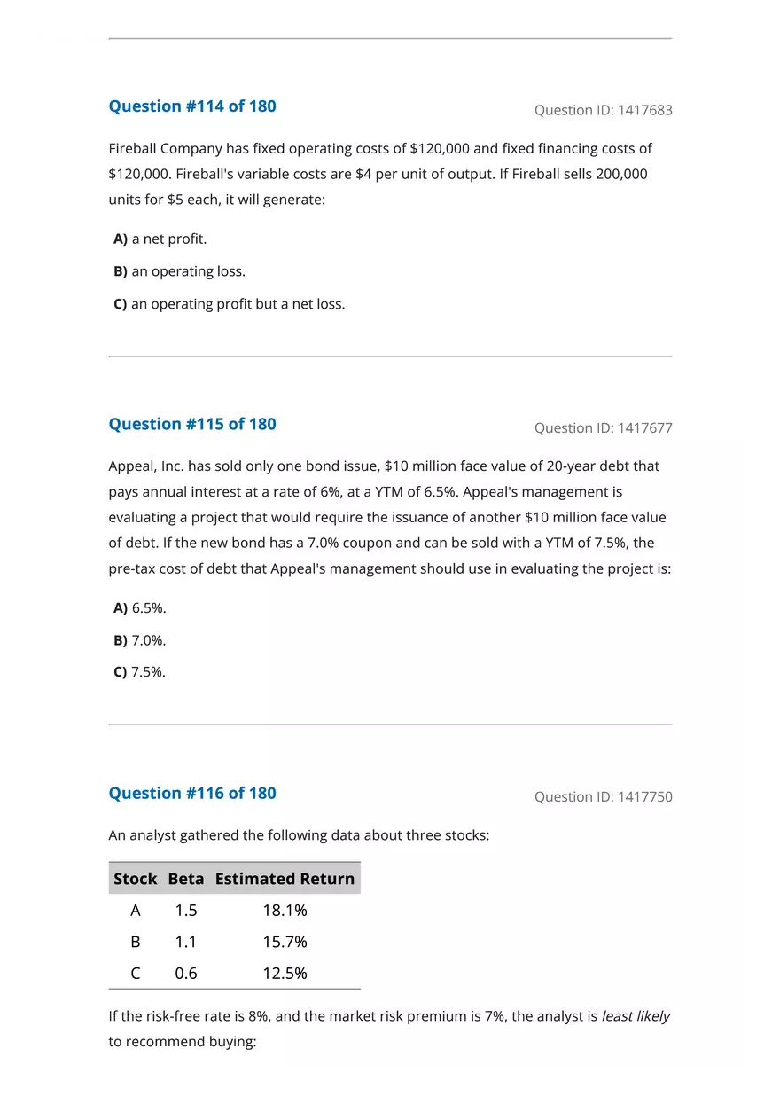 CFA Level 1 Economics Questions - Page 34