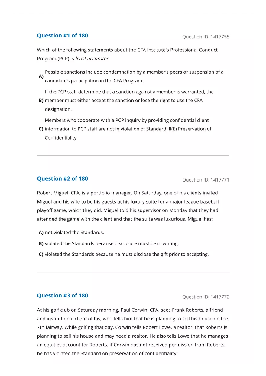 CFA Level 1 Economics Questions - Page 1