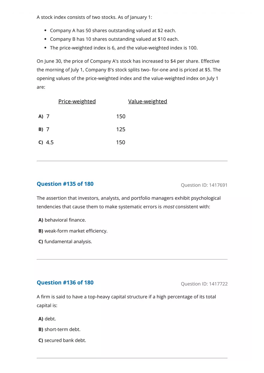 CFA Level 1 Economics Questions - Page 42