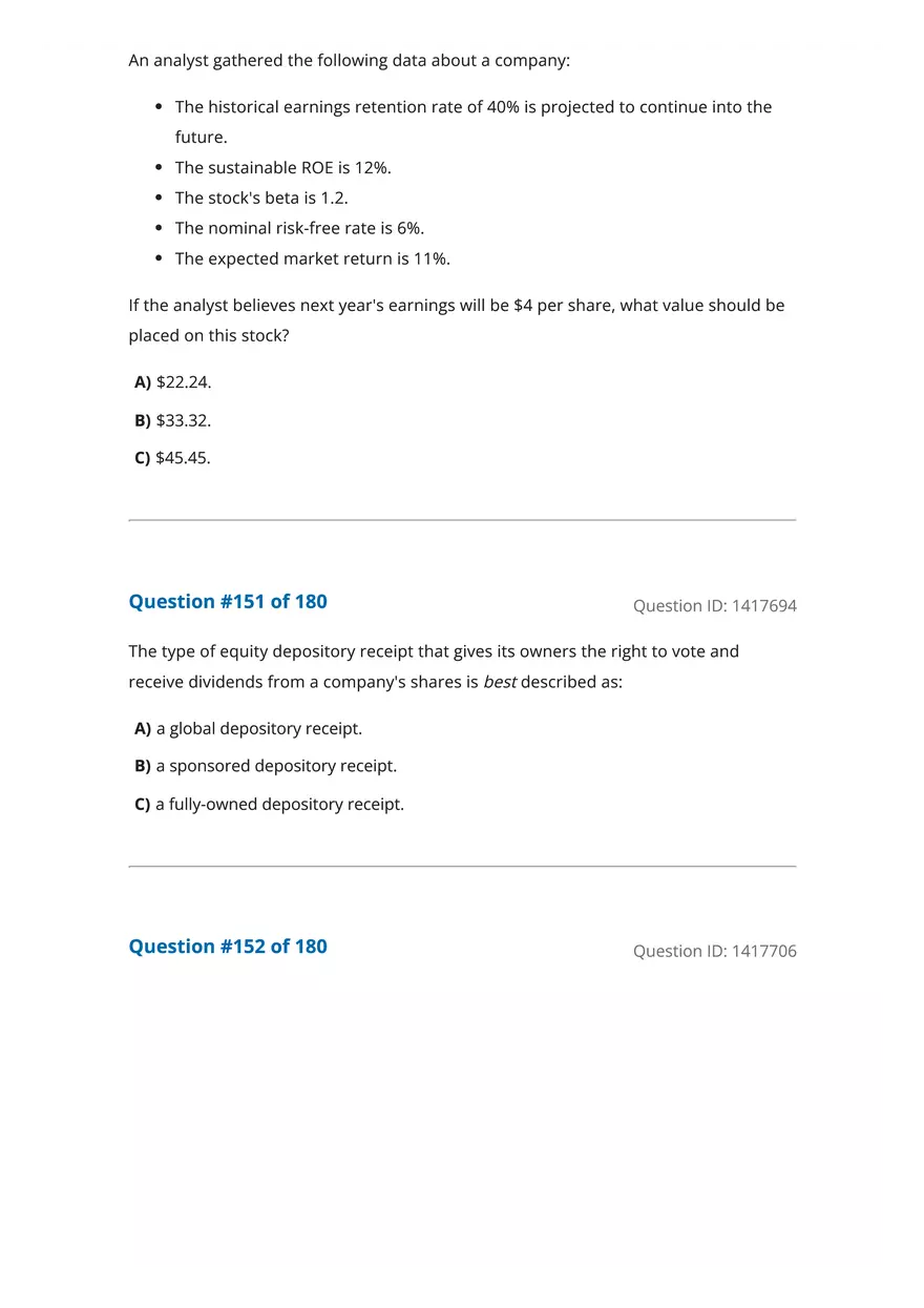 CFA Level 1 Economics Questions - Page 48