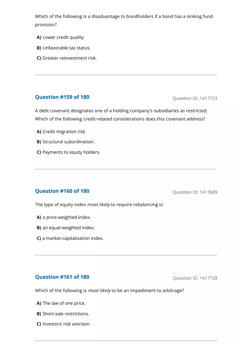 CFA Level 1 Economics Questions - Page 51