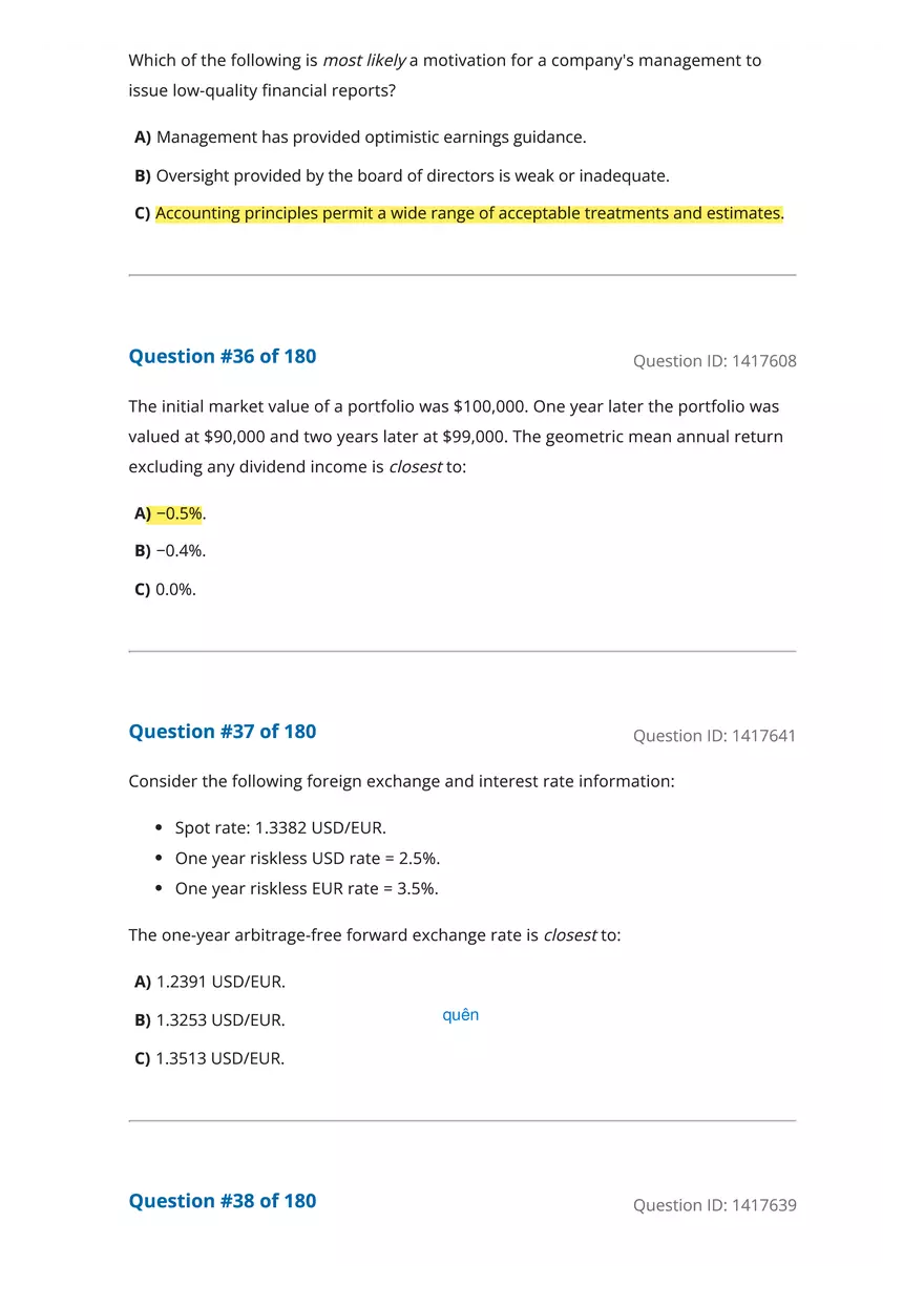 CFA Level 1 Economics Questions - Page 6