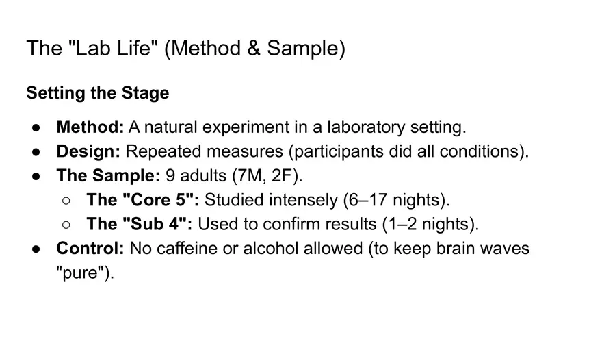 AICE Psych Exam Review - Dement and Kleitman - Page 4