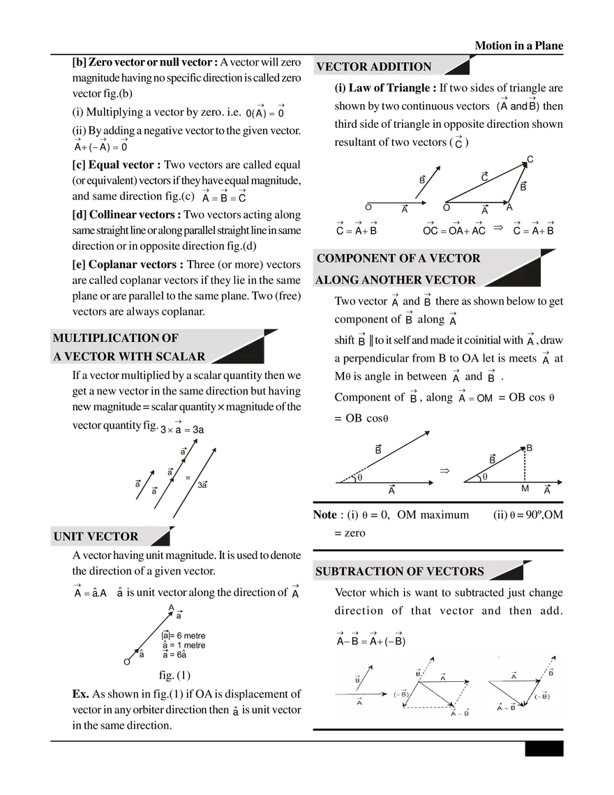 Motion in a Plane Vector - Page 2