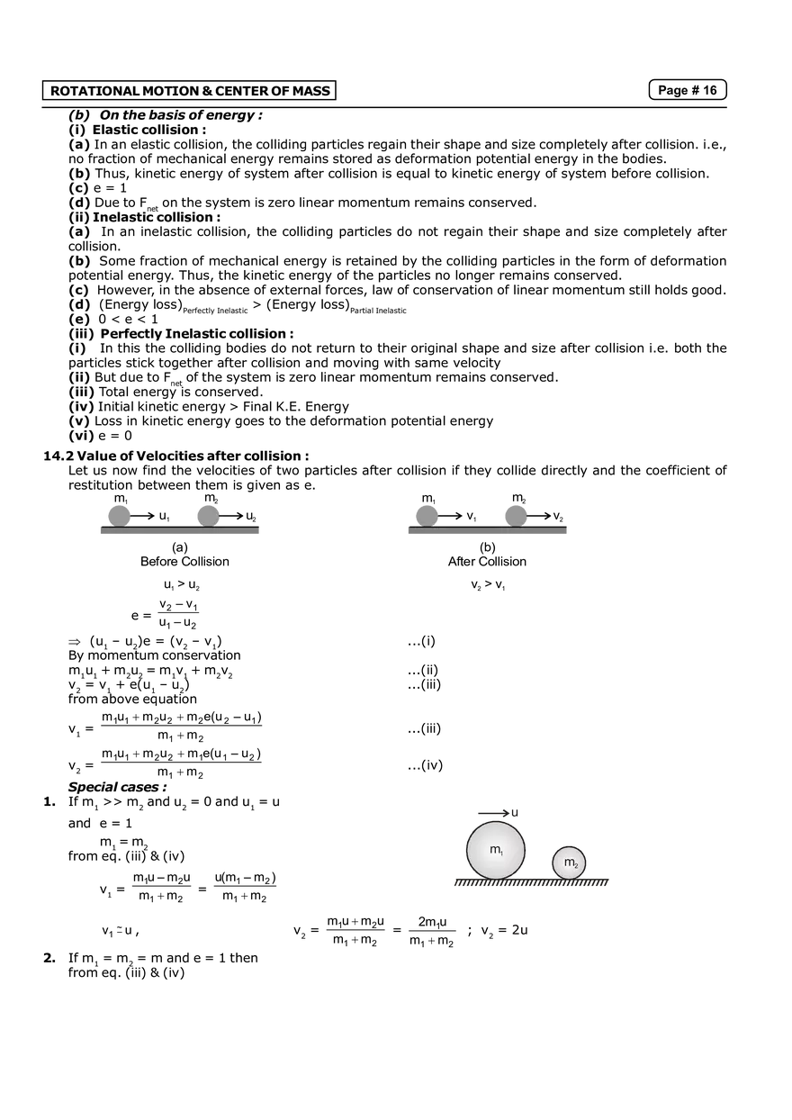 Rotational Motion & Center of Mass  Notes - Page 8