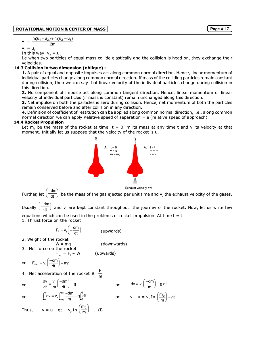 Rotational Motion & Center of Mass  Notes - Page 9