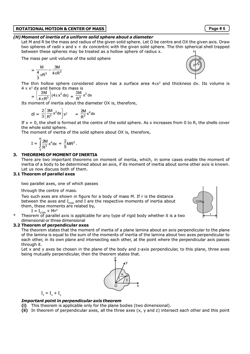 Rotational Motion & Center of Mass  Notes - Page 13