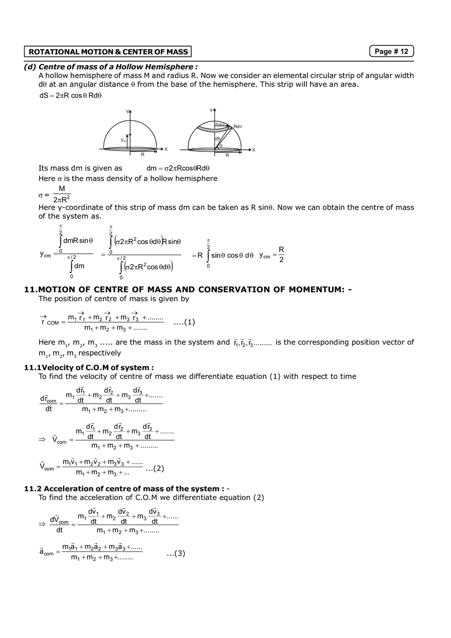 Rotational Motion & Center of Mass  Notes - Page 4