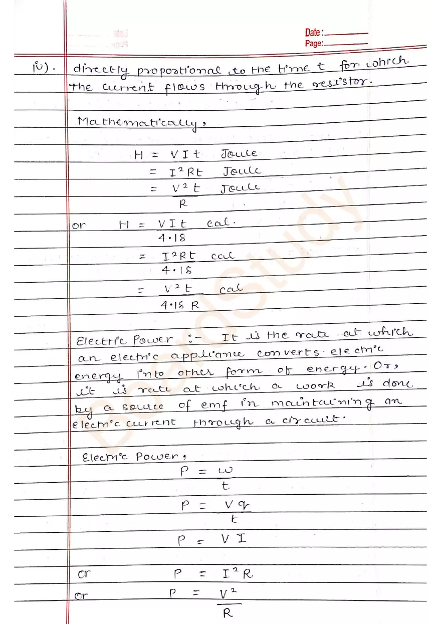 Chapter 3: Current Electricity - Page 18