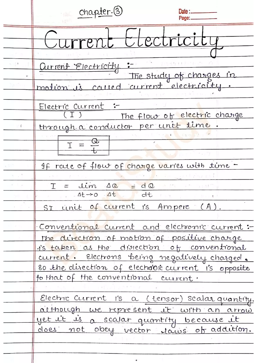 Chapter 3: Current Electricity - Page 2