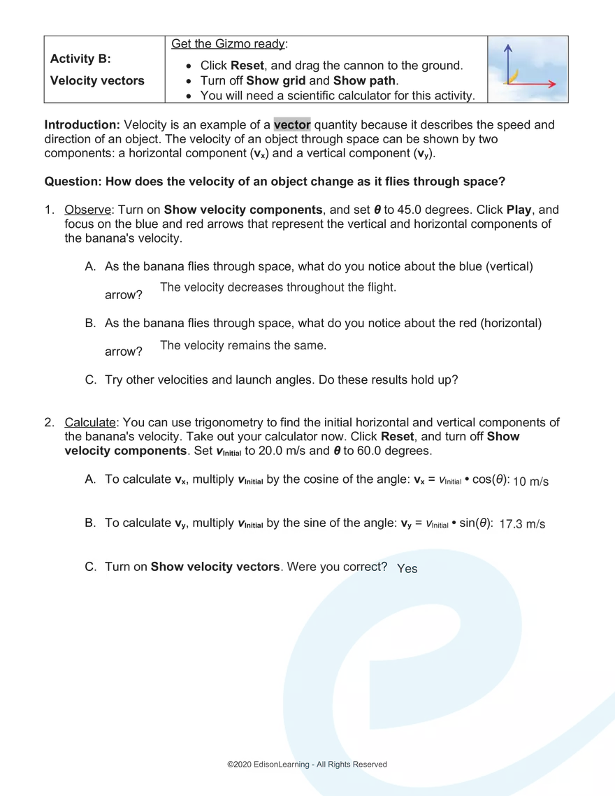 Worksheet Shoot the Monkey - Page 3