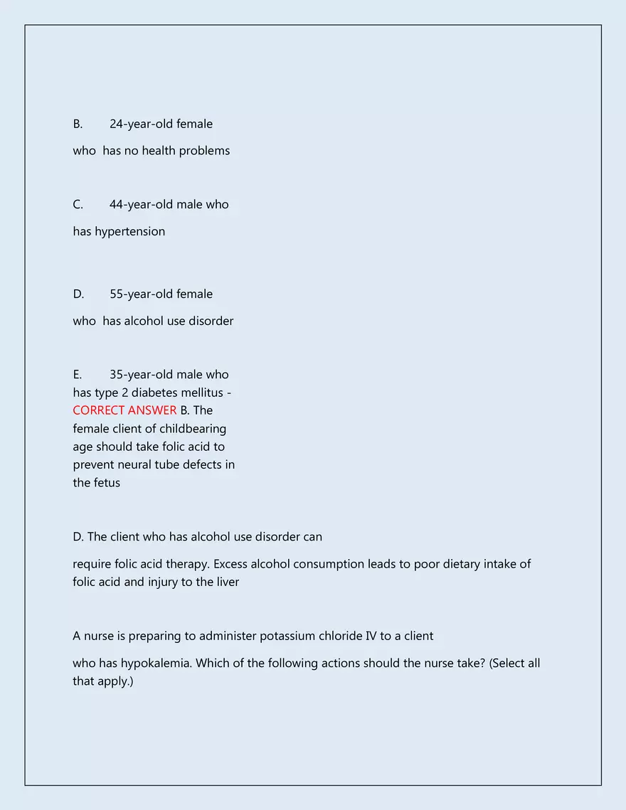 RN Pharmacology Latest 2026\2027 Actual Exam 242 Questions And Answers - Page 10