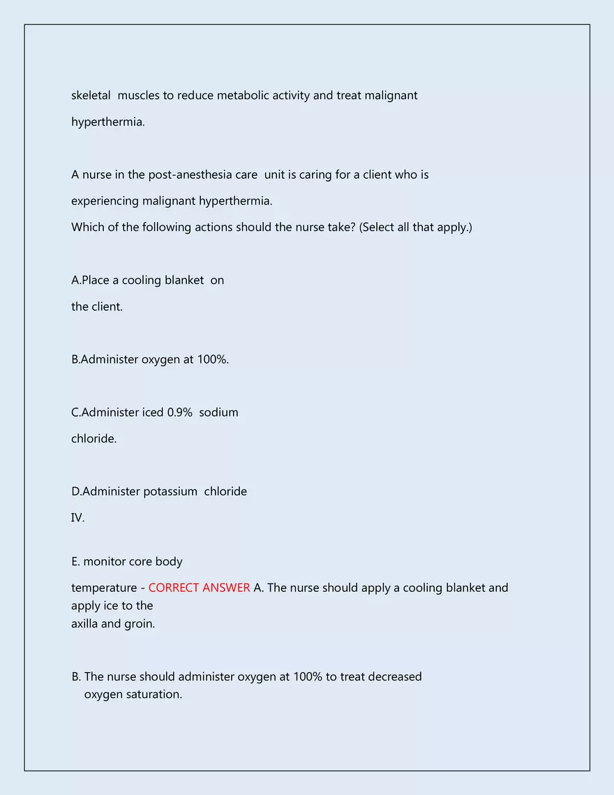 RN Pharmacology Latest 2026\2027 Actual Exam 242 Questions And Answers - Page 130