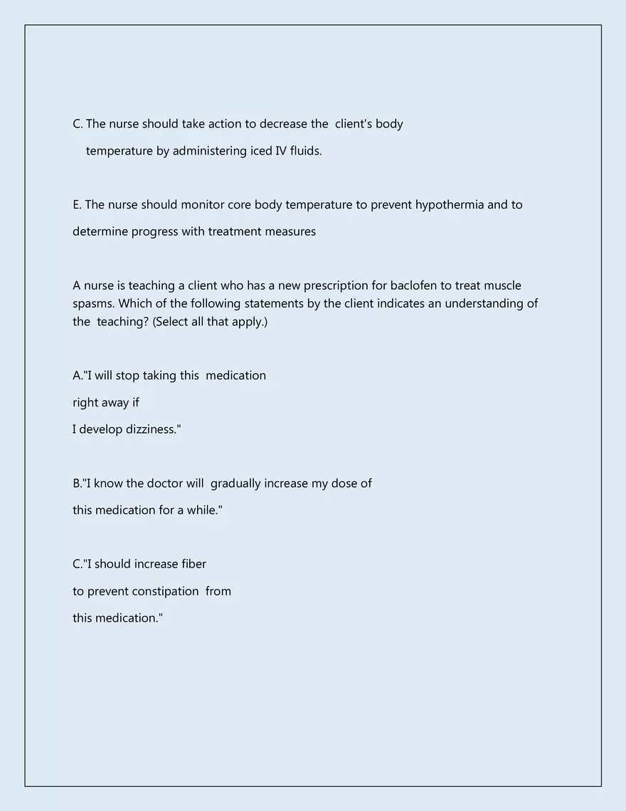 RN Pharmacology Latest 2026\2027 Actual Exam 242 Questions And Answers - Page 131