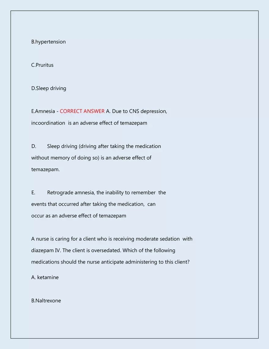 RN Pharmacology Latest 2026\2027 Actual Exam 242 Questions And Answers - Page 134