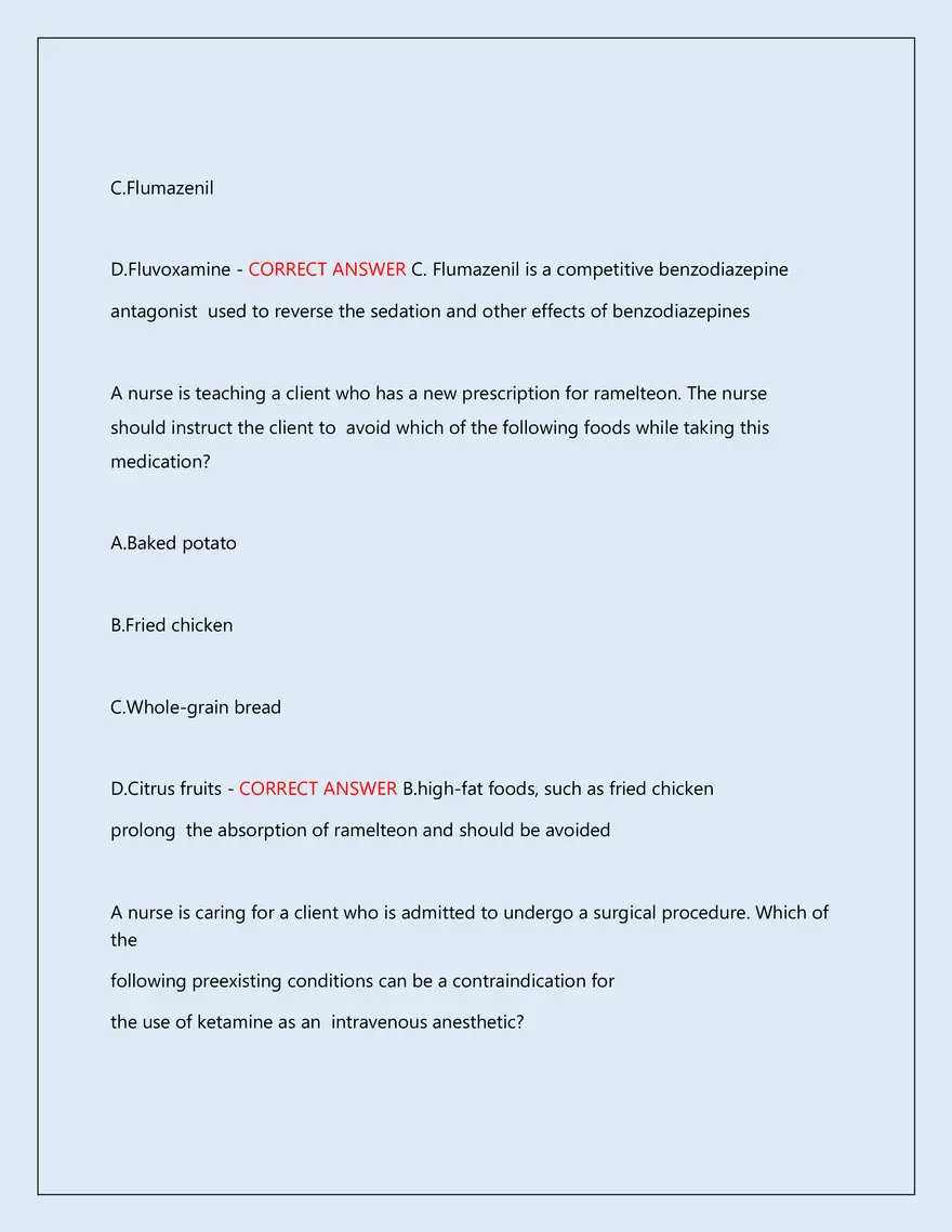 RN Pharmacology Latest 2026\2027 Actual Exam 242 Questions And Answers - Page 135