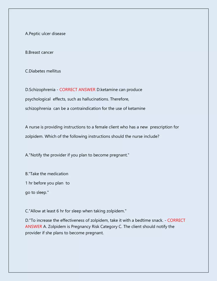 RN Pharmacology Latest 2026\2027 Actual Exam 242 Questions And Answers - Page 136