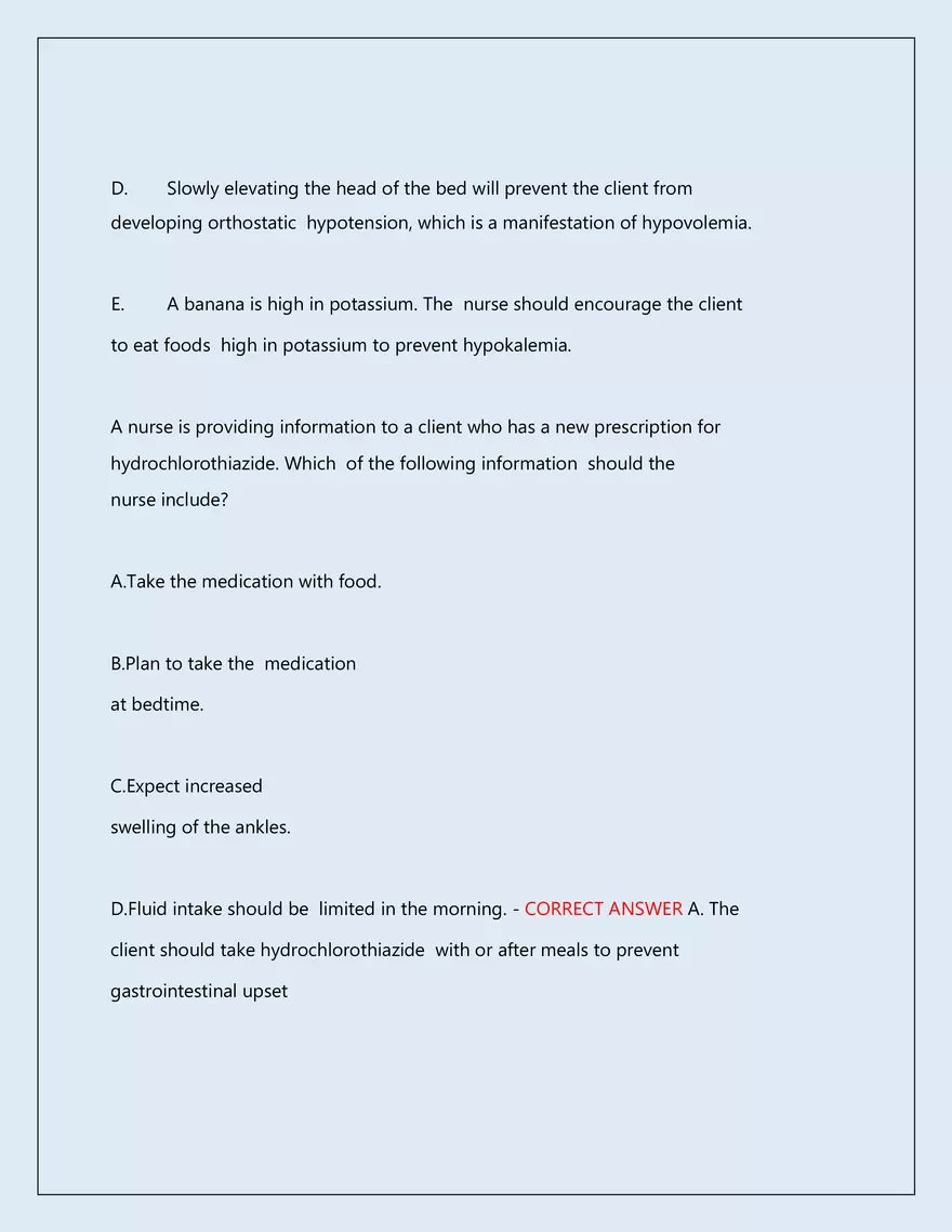 RN Pharmacology Latest 2026\2027 Actual Exam 242 Questions And Answers - Page 145