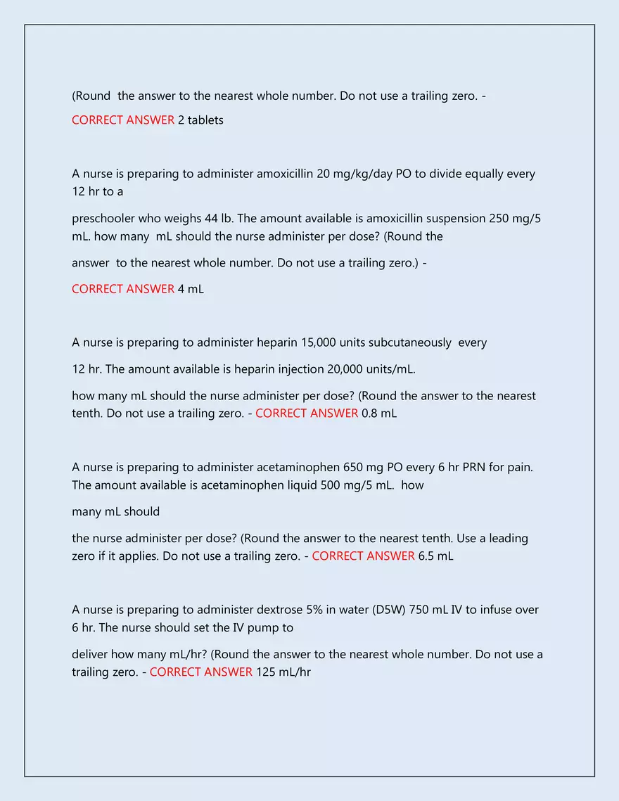 RN Pharmacology Latest 2026\2027 Actual Exam 242 Questions And Answers - Page 172