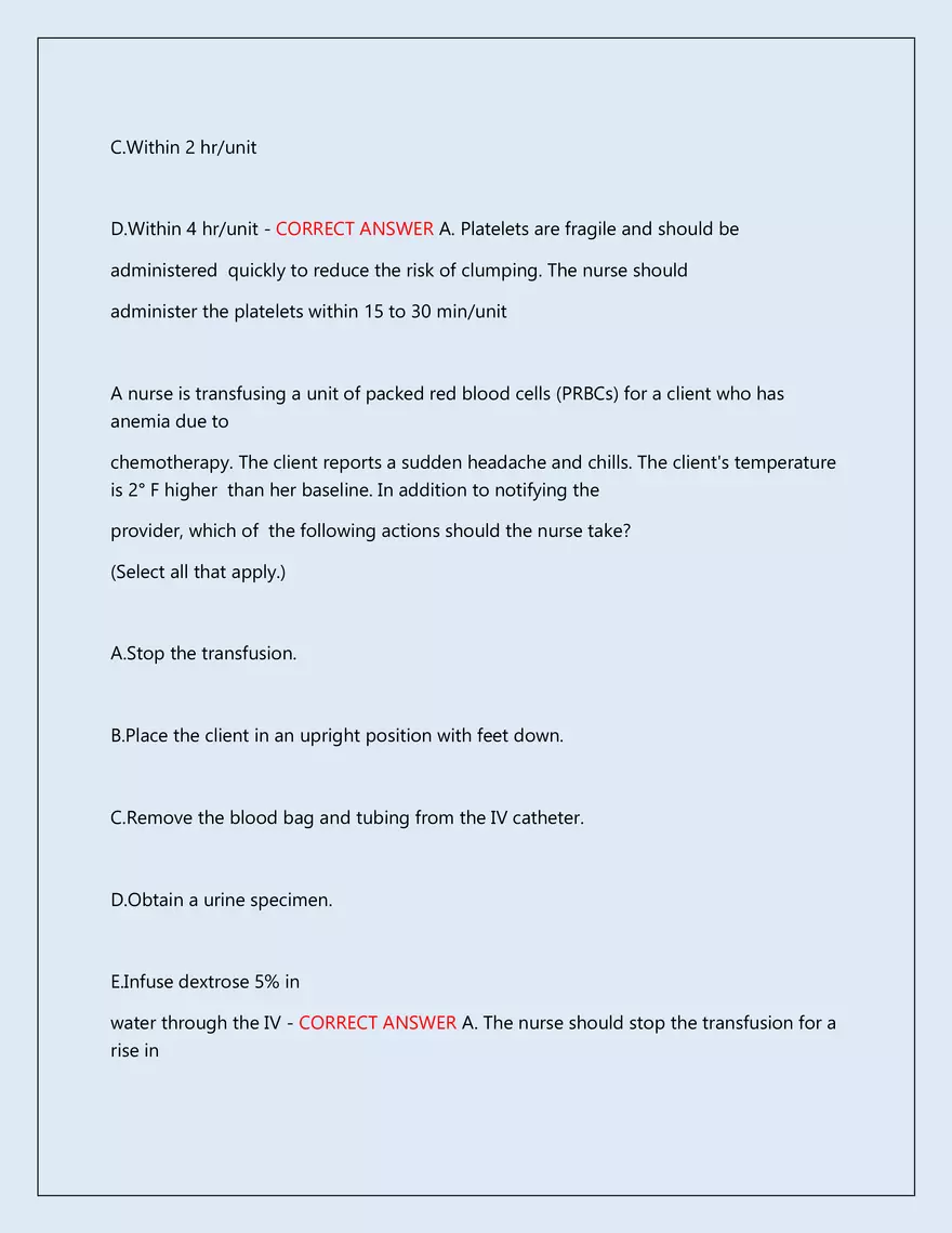 RN Pharmacology Latest 2026\2027 Actual Exam 242 Questions And Answers - Page 176