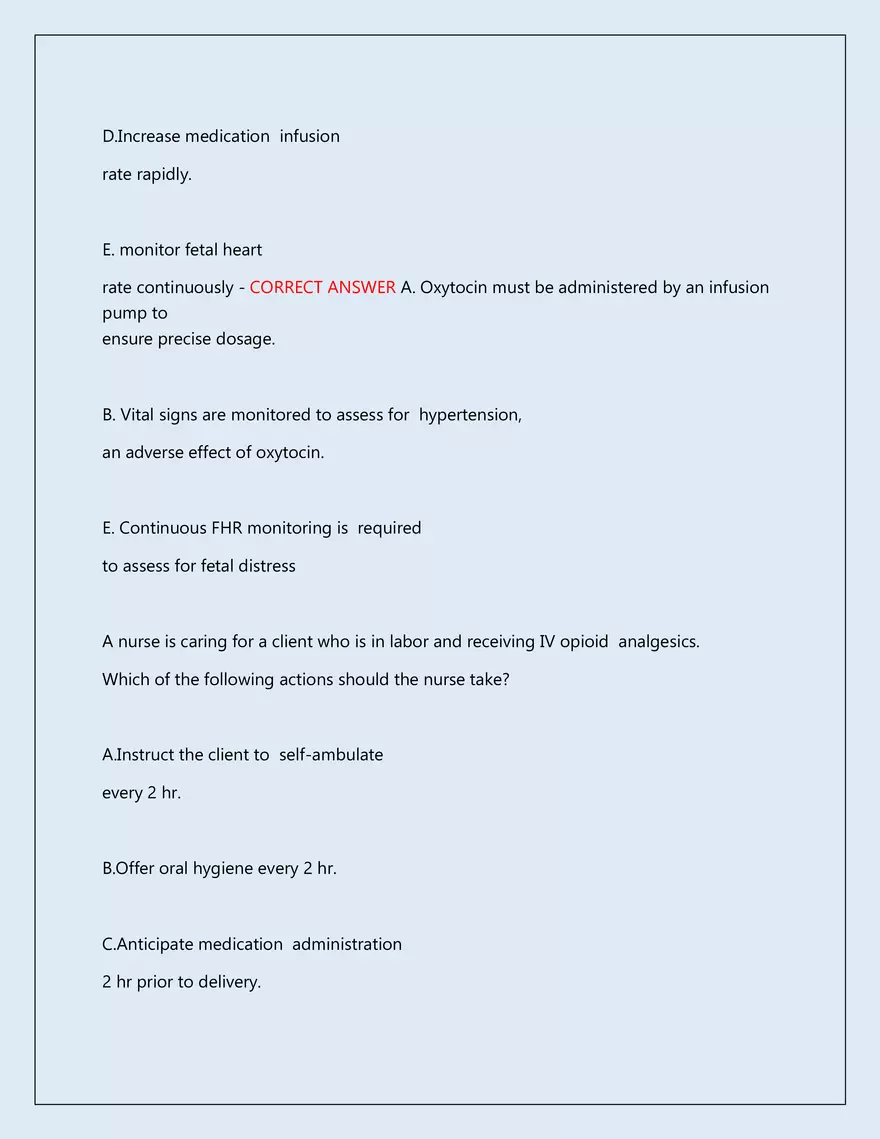 RN Pharmacology Latest 2026\2027 Actual Exam 242 Questions And Answers - Page 20