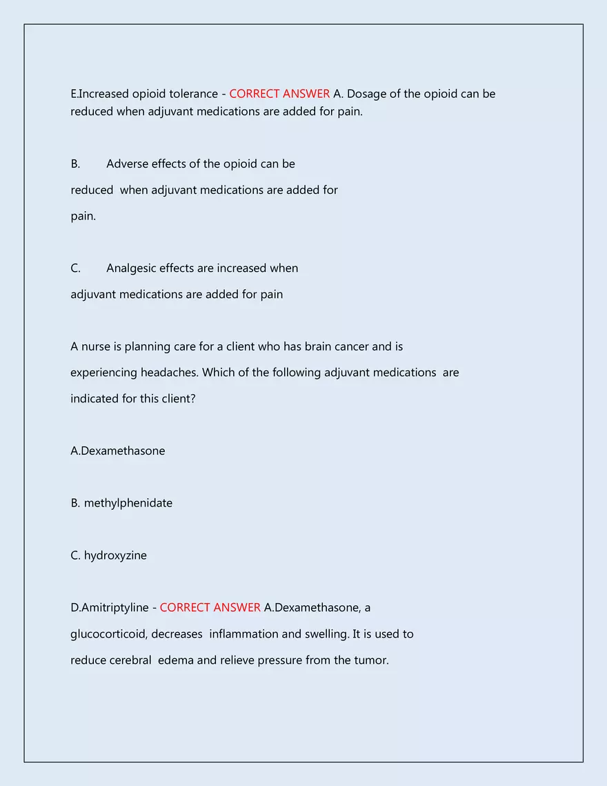 RN Pharmacology Latest 2026\2027 Actual Exam 242 Questions And Answers - Page 39