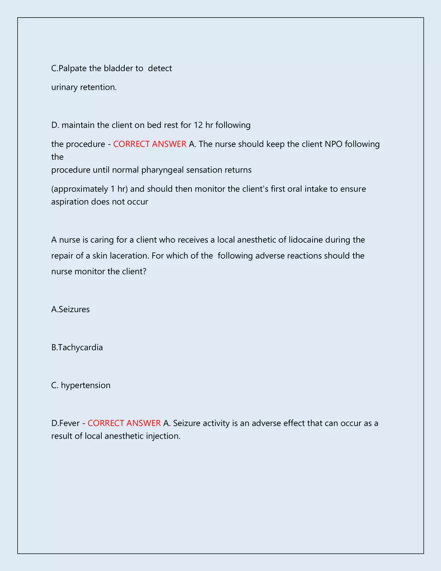 RN Pharmacology Latest 2026\2027 Actual Exam 242 Questions And Answers - Page 44