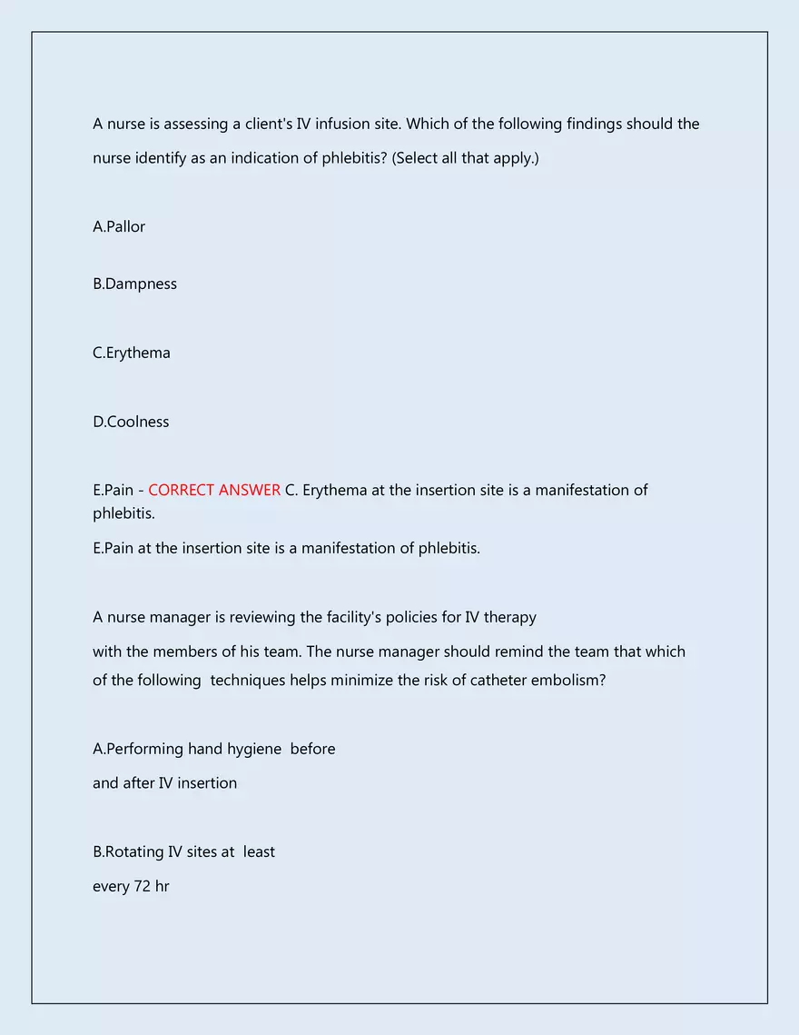 RN Pharmacology Latest 2026\2027 Actual Exam 242 Questions And Answers - Page 3