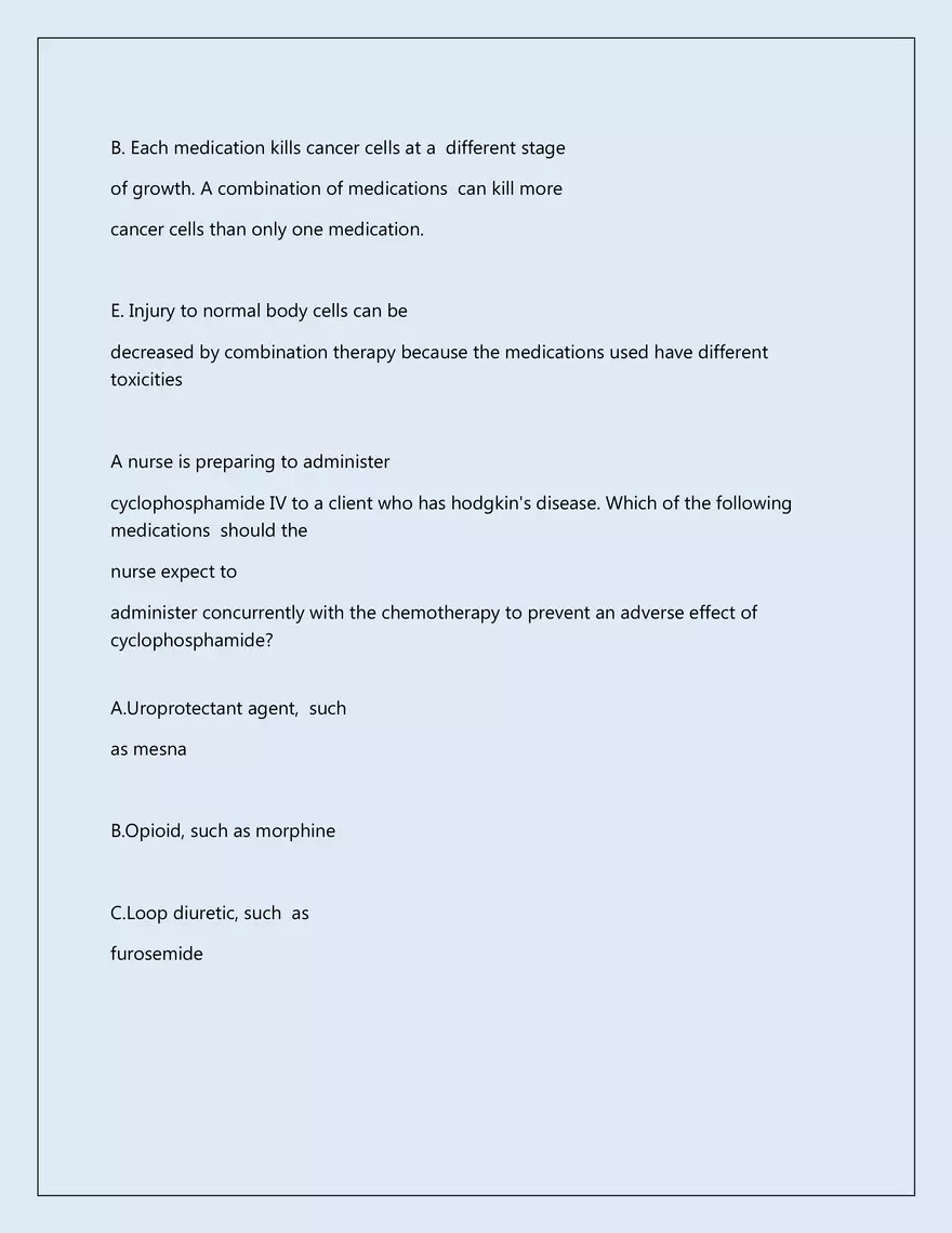 RN Pharmacology Latest 2026\2027 Actual Exam 242 Questions And Answers - Page 61