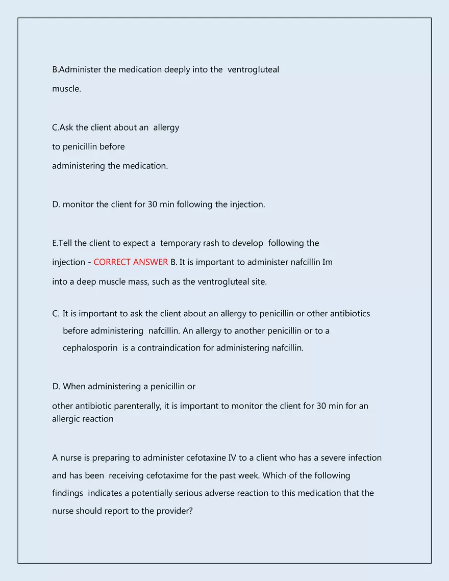 RN Pharmacology Latest 2026\2027 Actual Exam 242 Questions And Answers - Page 71