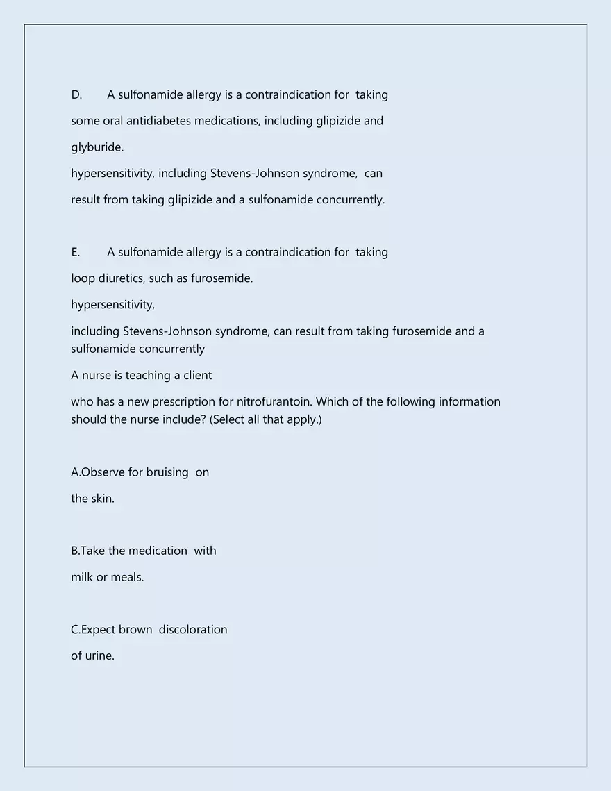 RN Pharmacology Latest 2026\2027 Actual Exam 242 Questions And Answers - Page 79