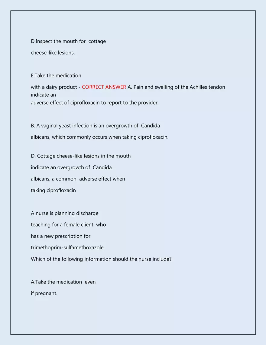 RN Pharmacology Latest 2026\2027 Actual Exam 242 Questions And Answers - Page 82
